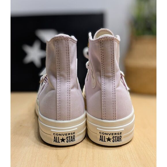Converse CTAS Lift Platform Summit Pink Buckle High Top Shoes Women's 9 NIB - Picture 7 of 15
